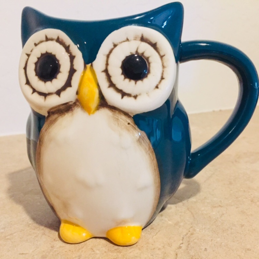Cute Owl Coffee Mug 3D Adorable New - Picture 7 of 8